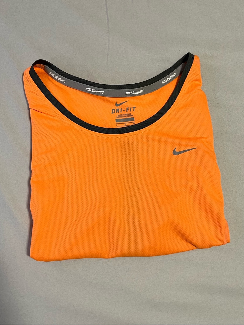 Nike Dri-FIT Women's Orange Tank Top with Black Trim